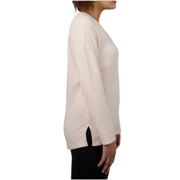 NEW Ellen Tracy Ottoman Ribbed Top | Cream - Picture 2 of 6